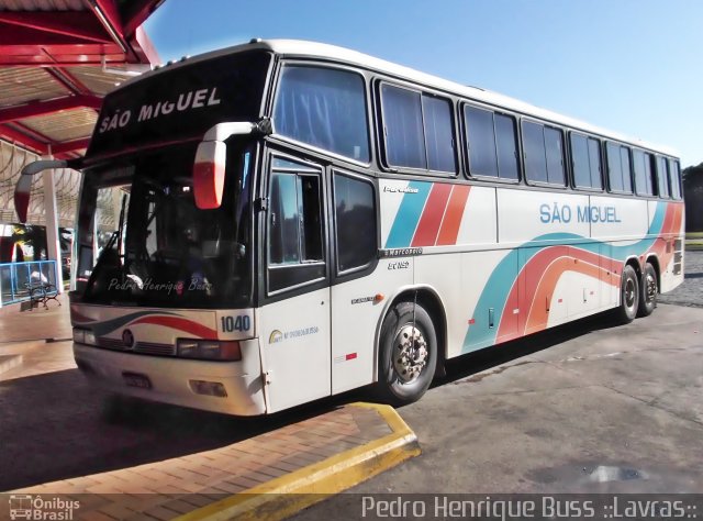 Viação São Miguel Formiga 1040 na cidade de Ribeirão Vermelho, Minas Gerais, Brasil, por Pedro Henrique Gumercindo da Silva. Número da foto: #1983743.