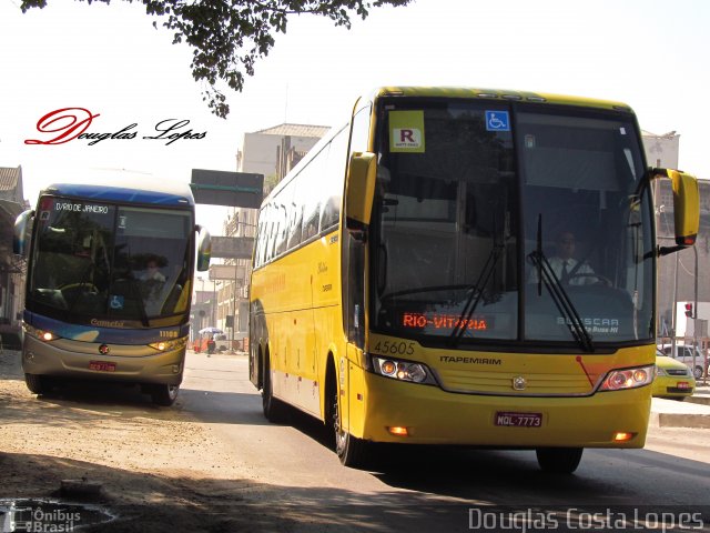 Viação Itapemirim 45605 na cidade de Rio de Janeiro, Rio de Janeiro, Brasil, por Douglas Costa Lopes. Número da foto: #1983811.