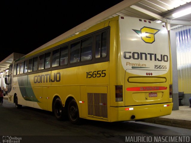 Empresa Gontijo de Transportes 15655 na cidade de Belo Horizonte, Minas Gerais, Brasil, por Maurício Nascimento. ID da foto: 1982738.