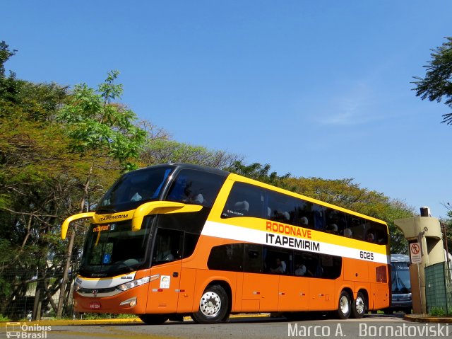 Viação Itapemirim 6025 na cidade de São Paulo, São Paulo, Brasil, por Marco A.   Bornatoviski. Número da foto: #1983552.