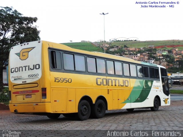 Empresa Gontijo de Transportes 15950 na cidade de João Monlevade, Minas Gerais, Brasil, por Antonio Carlos Fernandes. ID da foto: 1983059.