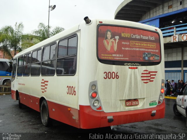 Empresa de Ônibus Pássaro Marron 3006 na cidade de Aparecida, São Paulo, Brasil, por Fabio Alcantara. Número da foto: #1982181.