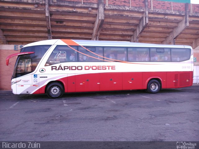 Rápido D´Oeste 3910 na cidade de Poços de Caldas, Minas Gerais, Brasil, por Ricardo Zuin. ID da foto: 1984734.