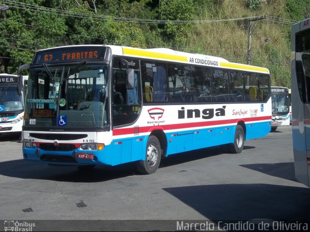 Auto Lotação Ingá 1.1.155 na cidade de Niterói, Rio de Janeiro, Brasil, por Marcelo Candido de Oliveira. ID da foto: 1987443.