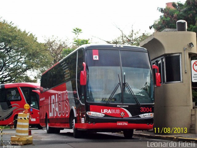 Lirabus 3004 na cidade de São Paulo, São Paulo, Brasil, por Leonardo Fidelli. Número da foto: #1987219.