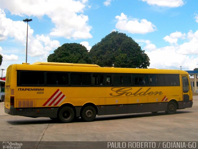 Viação Itapemirim 45035 na cidade de Goiânia, Goiás, Brasil, por Paulo Roberto de Morais Amorim. ID da foto: 1987651.