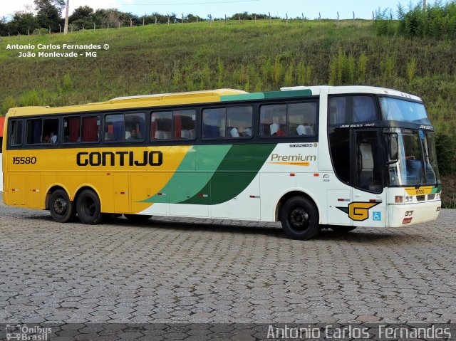 Empresa Gontijo de Transportes 15580 na cidade de João Monlevade, Minas Gerais, Brasil, por Antonio Carlos Fernandes. ID da foto: 1986549.