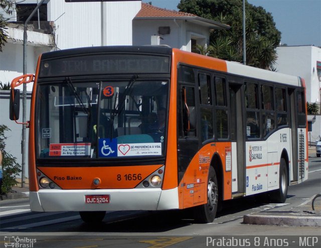 TRANSPPASS - Transporte de Passageiros 8 1656 na cidade de São Paulo, São Paulo, Brasil, por Cristiano Soares da Silva. ID da foto: 1989924.