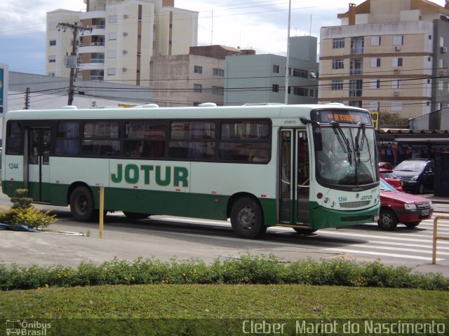 Jotur - Auto Ônibus e Turismo Josefense 1244 na cidade de Florianópolis, Santa Catarina, Brasil, por Cleber  Mariot do Nascimento. ID da foto: 1988600.