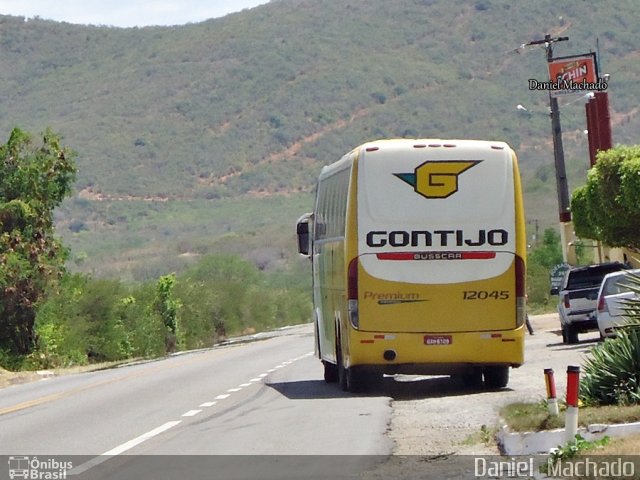 Empresa Gontijo de Transportes 12045 na cidade de Jequié, Bahia, Brasil, por Daniel  Machado. ID da foto: 1988666.