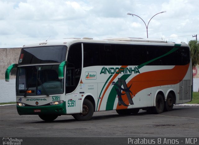 Empresa de Transportes Andorinha 5391 na cidade de Ourinhos, São Paulo, Brasil, por Cristiano Soares da Silva. ID da foto: 1992129.