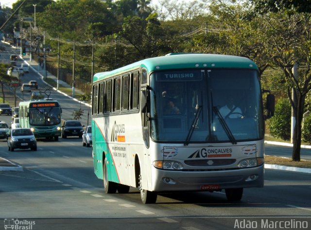 Gonçalves Viagens e Excursões 7497 na cidade de Belo Horizonte, Minas Gerais, Brasil, por Adão Raimundo Marcelino. Número da foto: #1991828.