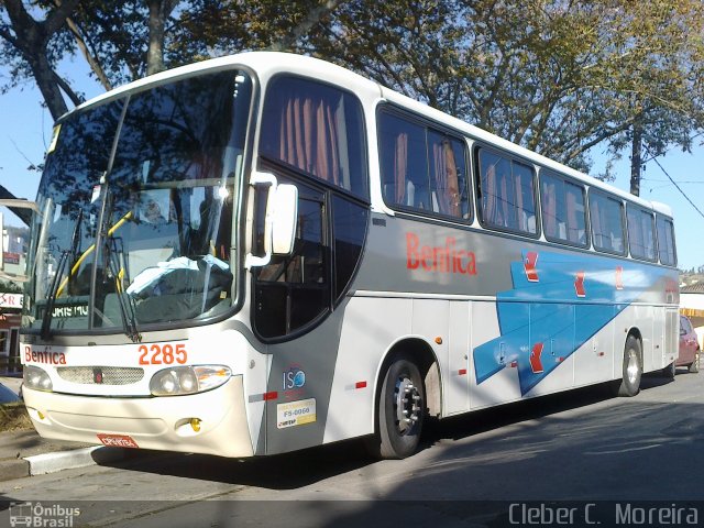 Transportadora Turística Benfica 2285 na cidade de São Roque, São Paulo, Brasil, por Cleber C.  Moreira. Número da foto: #1991372.