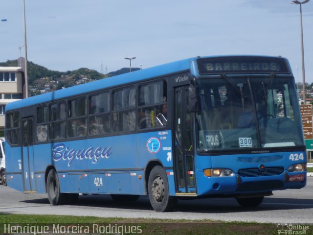 Biguaçu Transportes Coletivos Administração e Participação 424 na cidade de Florianópolis, Santa Catarina, Brasil, por Henrique Moreira Rodrigues. Número da foto: #1990520.