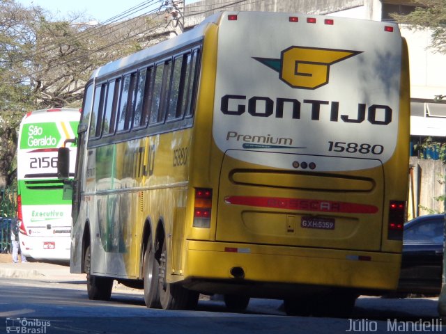 Empresa Gontijo de Transportes 15880 na cidade de Belo Horizonte, Minas Gerais, Brasil, por Júlio  Mandelli. ID da foto: 1991332.