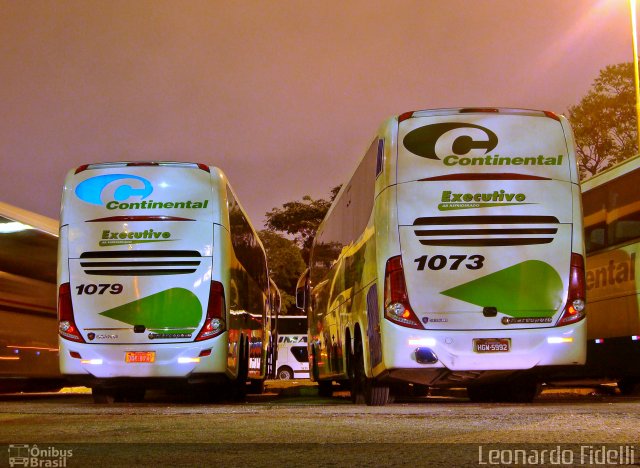 Viação Continental de Transportes 1073 na cidade de São Paulo, São Paulo, Brasil, por Leonardo Fidelli. Número da foto: #1991249.