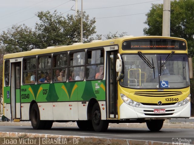 Viplan - Viação Planalto 133540 na cidade de Brasília, Distrito Federal, Brasil, por João Victor. Número da foto: #1990985.