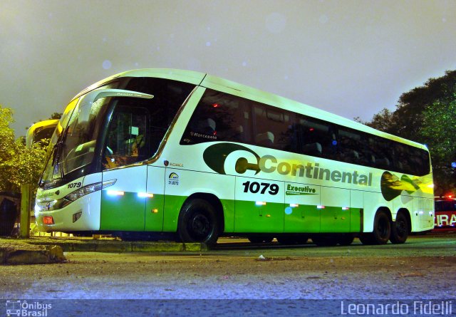 Viação Continental de Transportes 1079 na cidade de São Paulo, São Paulo, Brasil, por Leonardo Fidelli. Número da foto: #1991246.