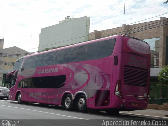 Viação Garcia 7127 na cidade de Londrina, Paraná, Brasil, por Aparecido Ferreira Costa. ID da foto: 1992422.