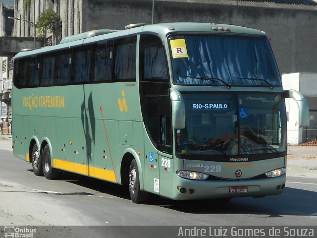Viação Itapemirim 228 na cidade de Rio de Janeiro, Rio de Janeiro, Brasil, por André Luiz Gomes de Souza. Número da foto: #1992840.