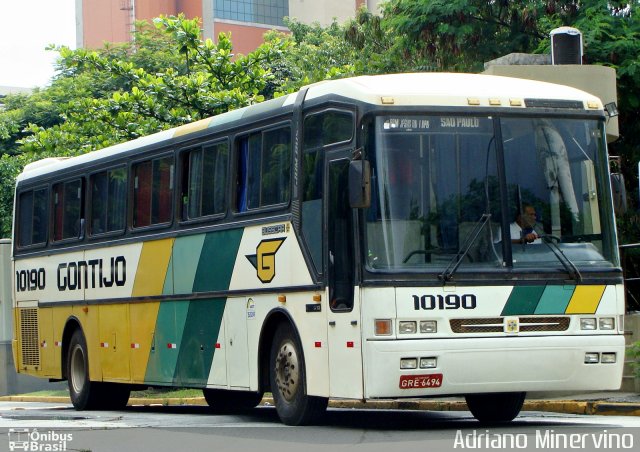 Empresa Gontijo de Transportes 10190 na cidade de São Paulo, São Paulo, Brasil, por Adriano Minervino. ID da foto: 1995653.