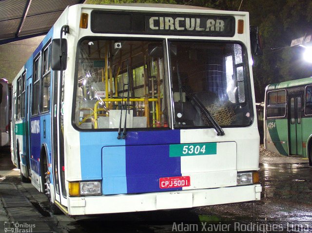 Viação Piracicabana Santos 5304 na cidade de Santos, São Paulo, Brasil, por Adam Xavier Rodrigues Lima. Número da foto: #1995955.