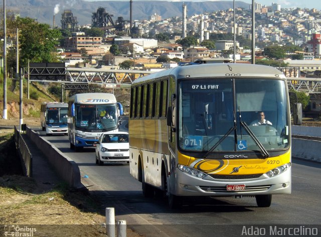 Viação Santa Edwiges 6270 na cidade de Belo Horizonte, Minas Gerais, Brasil, por Adão Raimundo Marcelino. Número da foto: #1996125.
