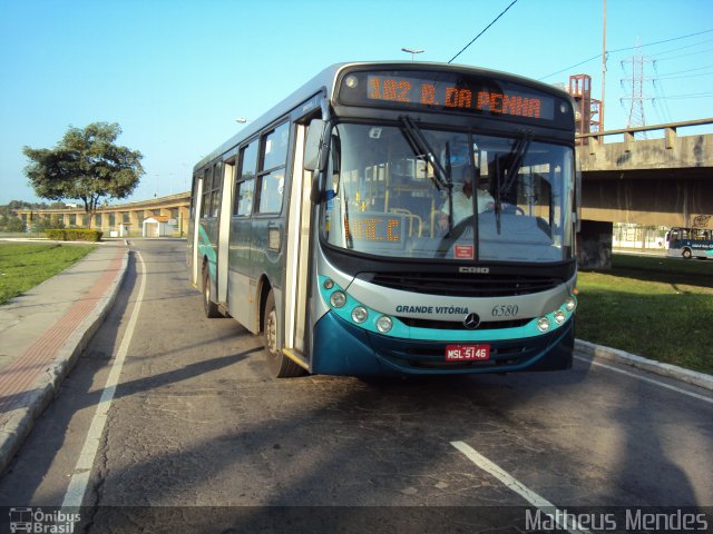 Viação Grande Vitória 6580 na cidade de Vitória, Espírito Santo, Brasil, por Matheus Mendes. Número da foto: #1994853.