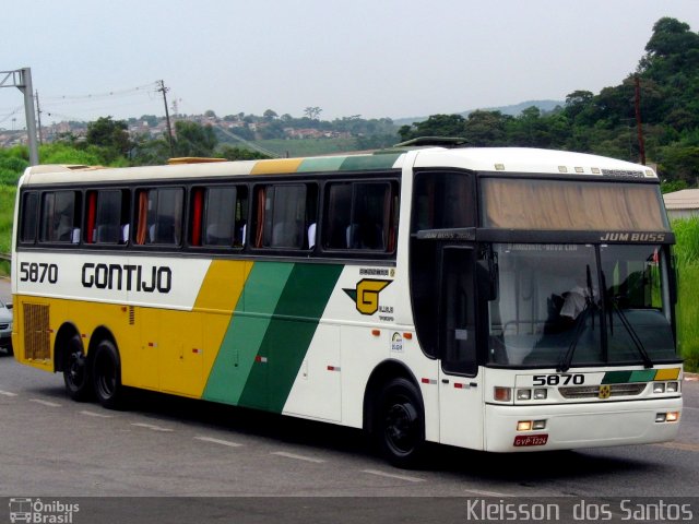 Empresa Gontijo de Transportes 5870 na cidade de Sabará, Minas Gerais, Brasil, por Kleisson  dos Santos. ID da foto: 1995999.