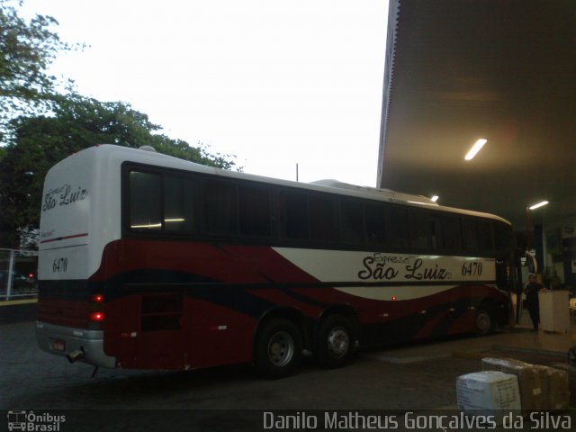 Expresso São Luiz 6470 na cidade de Goiânia, Goiás, Brasil, por Danilo Matheus Gonçalves da Silva. Número da foto: #1994332.