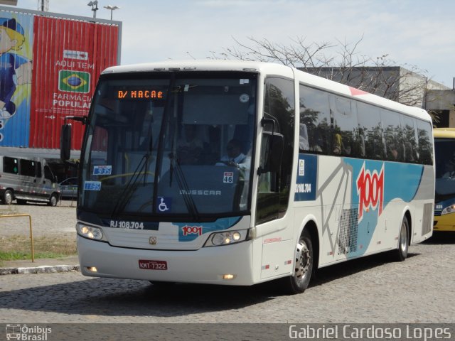 Auto Viação 1001 RJ 108.704 na cidade de Campos dos Goytacazes, Rio de Janeiro, Brasil, por Gabriel Cardoso Lopes. Número da foto: #1998679.