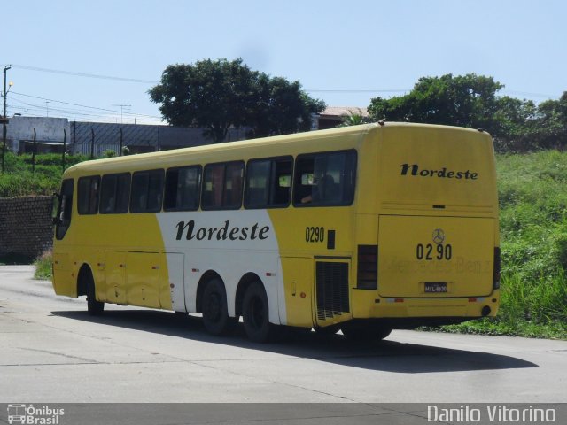 Viação Nordeste 0290 na cidade de Natal, Rio Grande do Norte, Brasil, por Danilo Vitorino Lopes. Número da foto: #1962351.