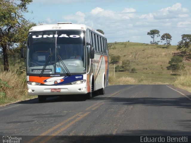 Expresso União 10117 na cidade de Pontalina, Goiás, Brasil, por Eduardo Benetti . Número da foto: #1962401.