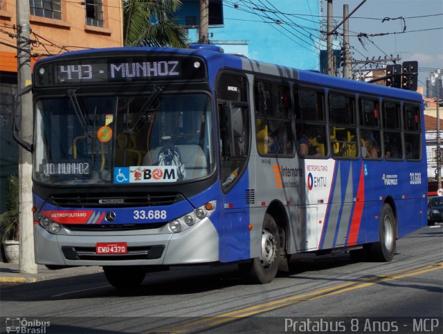 Guarulhos Transportes 33.688 na cidade de São Paulo, São Paulo, Brasil, por Cristiano Soares da Silva. ID da foto: 2000530.