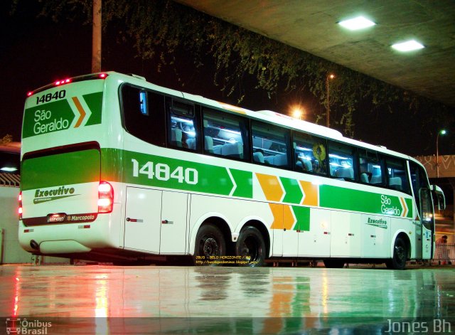 Cia. São Geraldo de Viação 14840 na cidade de Belo Horizonte, Minas Gerais, Brasil, por Jones Bh. Número da foto: #2000390.
