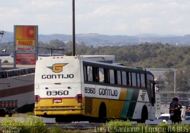 Empresa Gontijo de Transportes 8360 na cidade de Belo Horizonte, Minas Gerais, Brasil, por Luís Carlos Santinne Araújo. ID da foto: 2000785.