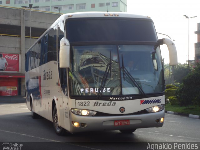 Breda Transportes e Serviços 1822 na cidade de São Bernardo do Campo, São Paulo, Brasil, por Agnaldo Penides. Número da foto: #1999871.