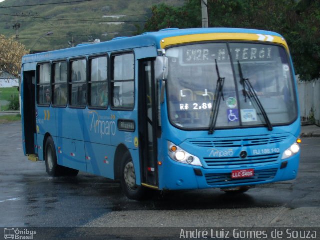 Viação Nossa Senhora do Amparo RJ 186.140 na cidade de Niterói, Rio de Janeiro, Brasil, por André Luiz Gomes de Souza. Número da foto: #2000515.