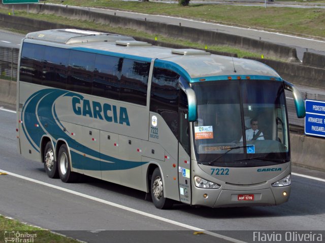 Viação Garcia 7222 na cidade de Resende, Rio de Janeiro, Brasil, por Flávio Oliveira. Número da foto: #2001775.