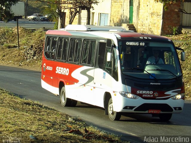 Viação Serro 25313 na cidade de Belo Horizonte, Minas Gerais, Brasil, por Adão Raimundo Marcelino. Número da foto: #2002764.
