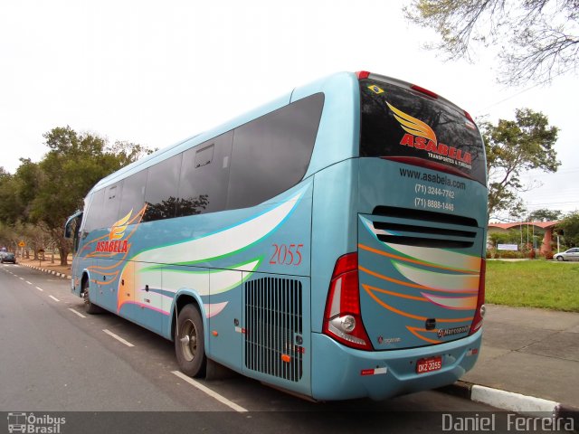 Asabela Transportes e Turismo 2055 na cidade de Feira de Santana, Bahia, Brasil, por Daniel  Ferreira. Número da foto: #2002388.