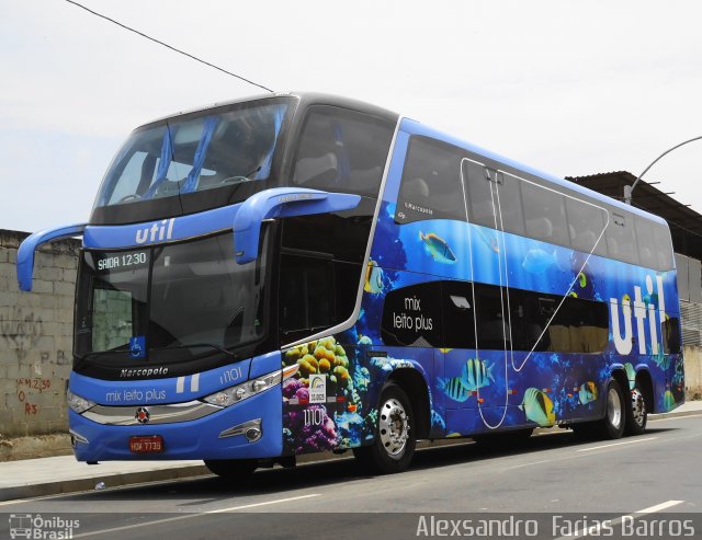 UTIL - União Transporte Interestadual de Luxo 11101 na cidade de Rio de Janeiro, Rio de Janeiro, Brasil, por Alexsandro  Farias Barros. Número da foto: #2000970.