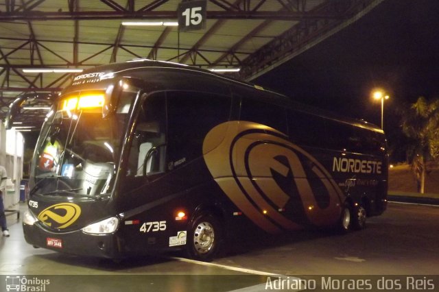 Expresso Nordeste 4735 na cidade de Londrina, Paraná, Brasil, por Adriano Moraes dos Reis. Número da foto: #2000976.