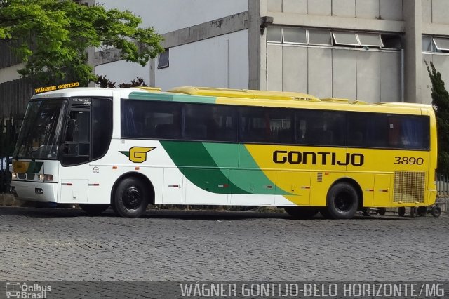 Empresa Gontijo de Transportes 3890 na cidade de Belo Horizonte, Minas Gerais, Brasil, por Wágner  Gontijo. ID da foto: 2003191.