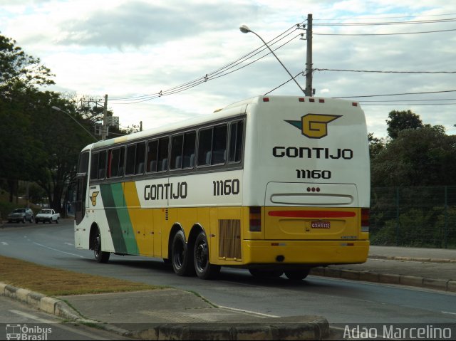 Empresa Gontijo de Transportes 11160 na cidade de Belo Horizonte, Minas Gerais, Brasil, por Adão Raimundo Marcelino. Número da foto: #2004509.