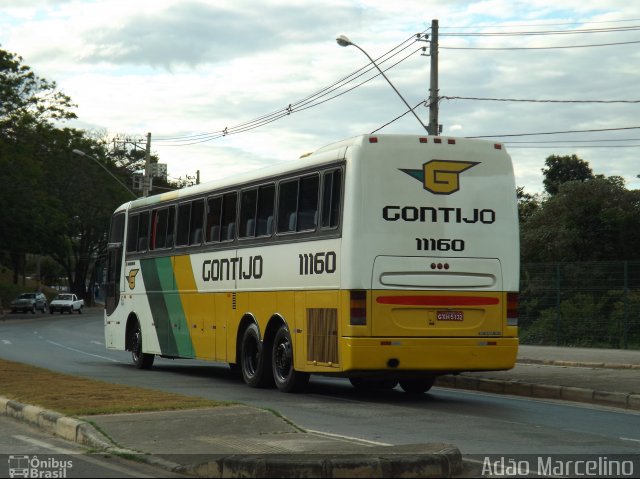 Empresa Gontijo de Transportes 11160 na cidade de Belo Horizonte, Minas Gerais, Brasil, por Adão Raimundo Marcelino. ID da foto: 2004509.