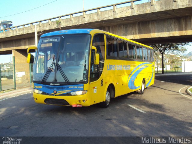 Viação Lírio dos Vales 7400 na cidade de Vitória, Espírito Santo, Brasil, por Matheus Mendes. Número da foto: #2003152.