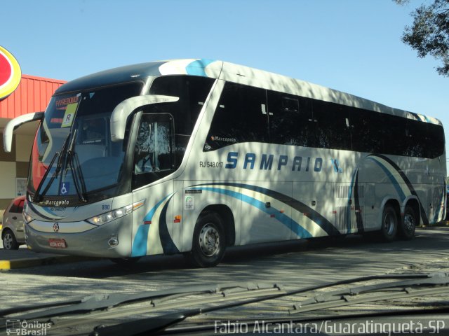 Viação Sampaio 890 na cidade de Guaratinguetá, São Paulo, Brasil, por Fabio Alcantara. ID da foto: 2003158.