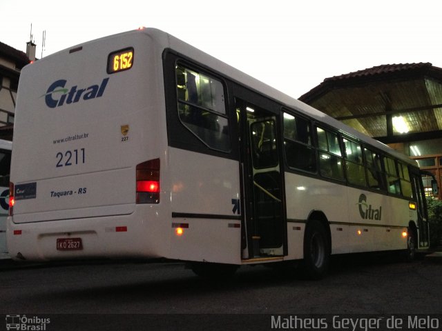 Citral Transporte e Turismo 2211 na cidade de Gramado, Rio Grande do Sul, Brasil, por Matheus  Geyger de Melo. Número da foto: #2003455.
