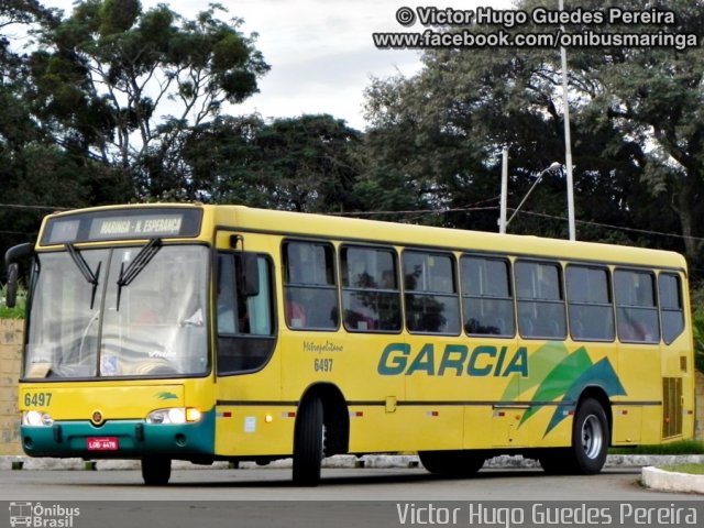 Viação Garcia 6497 na cidade de Maringá, Paraná, Brasil, por Victor Hugo Guedes Pereira. Número da foto: #2005138.